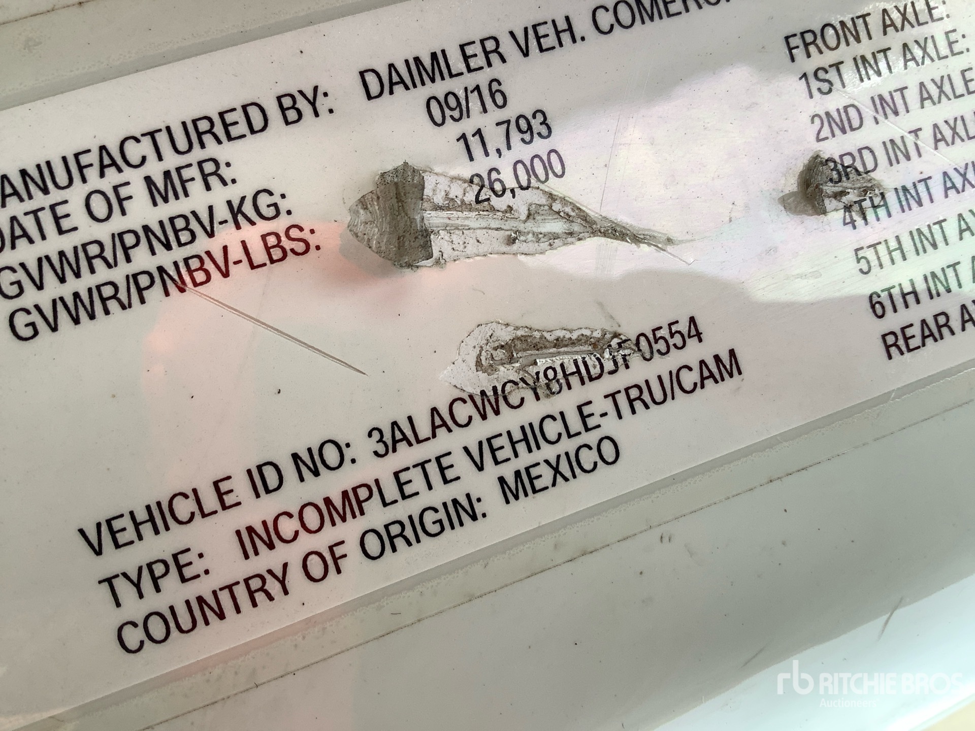 General Appearance with Second Serial Number/VIN Photo