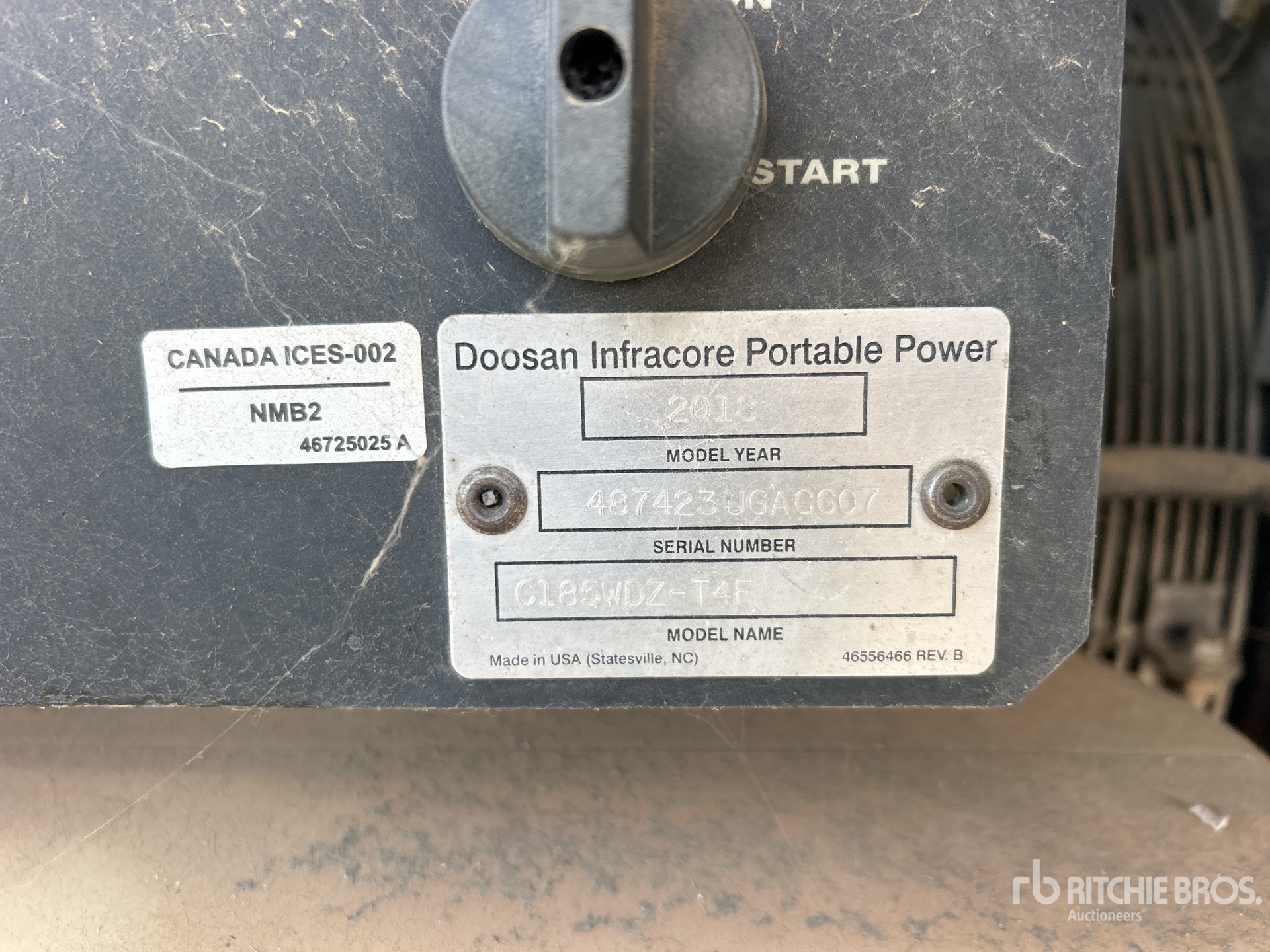 2018 Doosan Portable Power C185WDZ