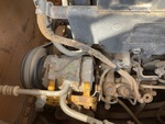 Engine with A/C Compressor