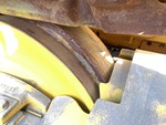 Undercarriage with Left Front Idler