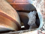 Undercarriage with Left Track Tensioner