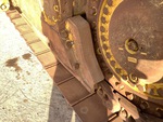 Undercarriage with Left Carrier Rollers