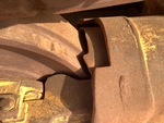 Undercarriage with Left Track Tensioner