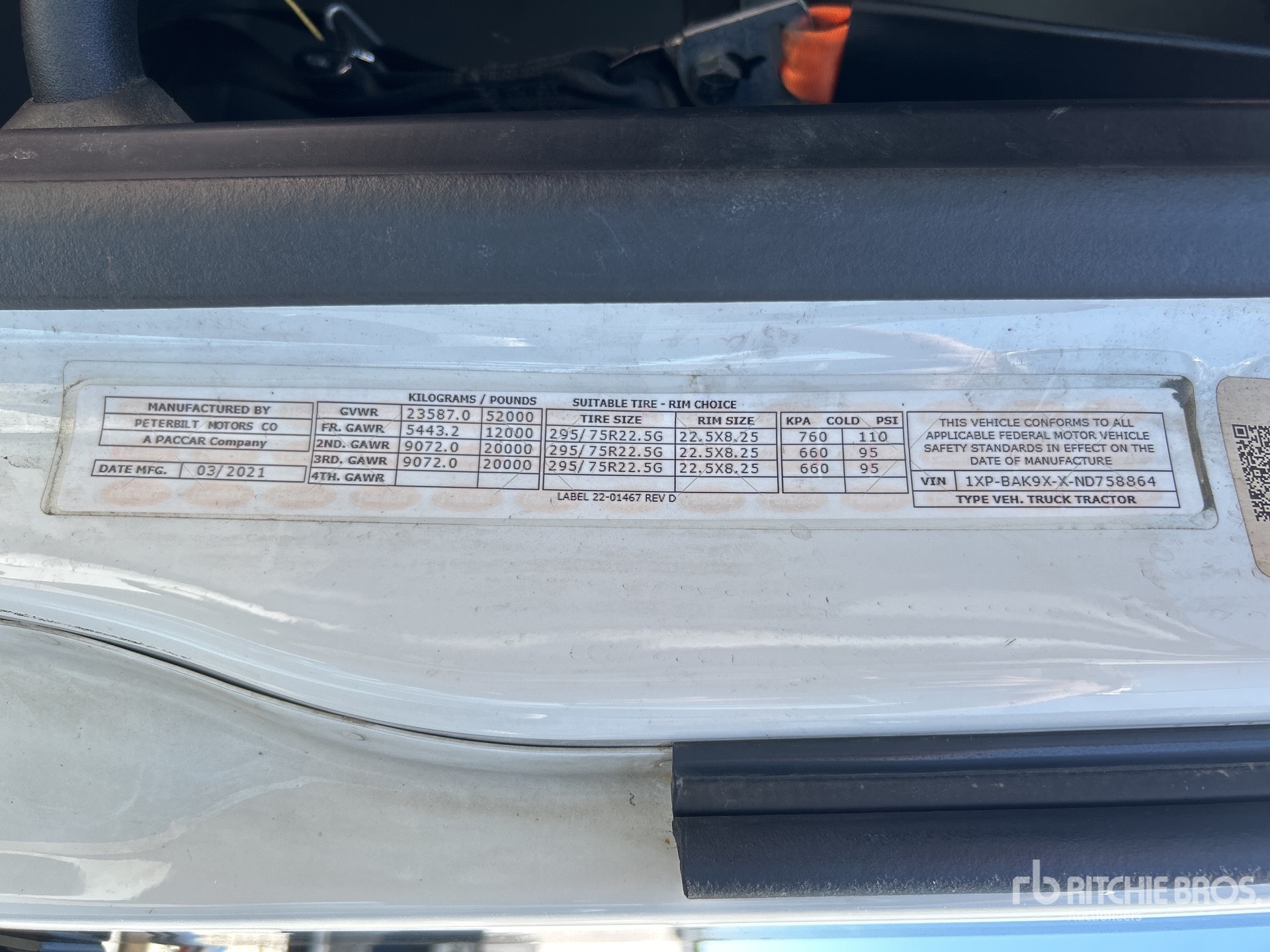 General Appearance with Numéro de série/Numéro d'identification du véhicule automobile