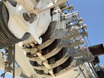 Crane Superstructure with Wear Pads