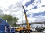 Crane Superstructure with Main Boom Sections