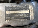 Engine with Emission Label