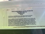 LN146939 - 2020 International LT6125DCAT: Emission Label