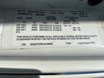 LN146939 - 2020 International LT6125DCAT: Motor Vehicle Safety Standards Label