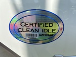 LN146939 - 2020 International LT6125DCAT: Clean Idle Sticker