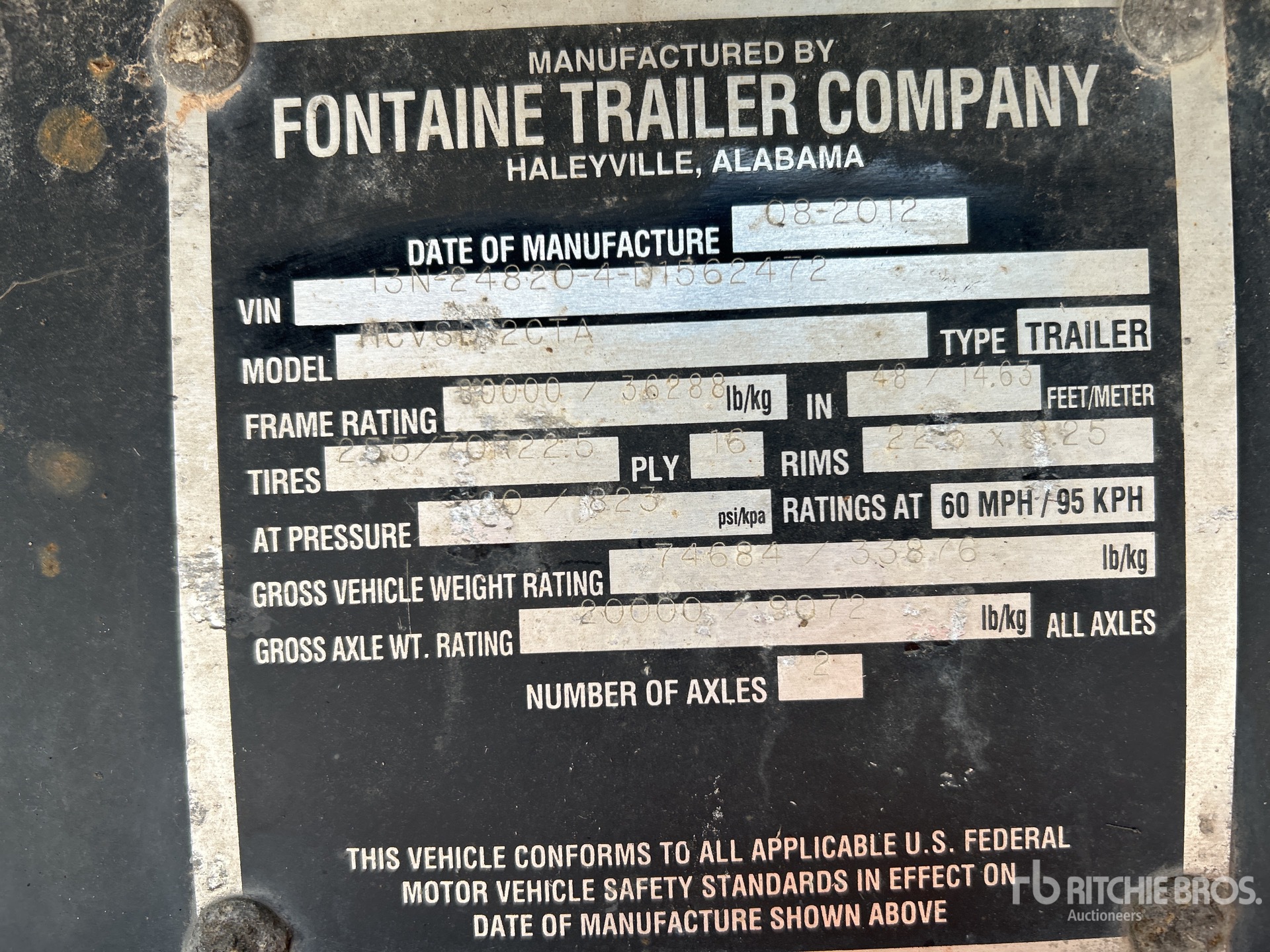 2013 Fontaine HCVSD12CTA