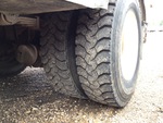 Underbody with Left Rear Drive Tires