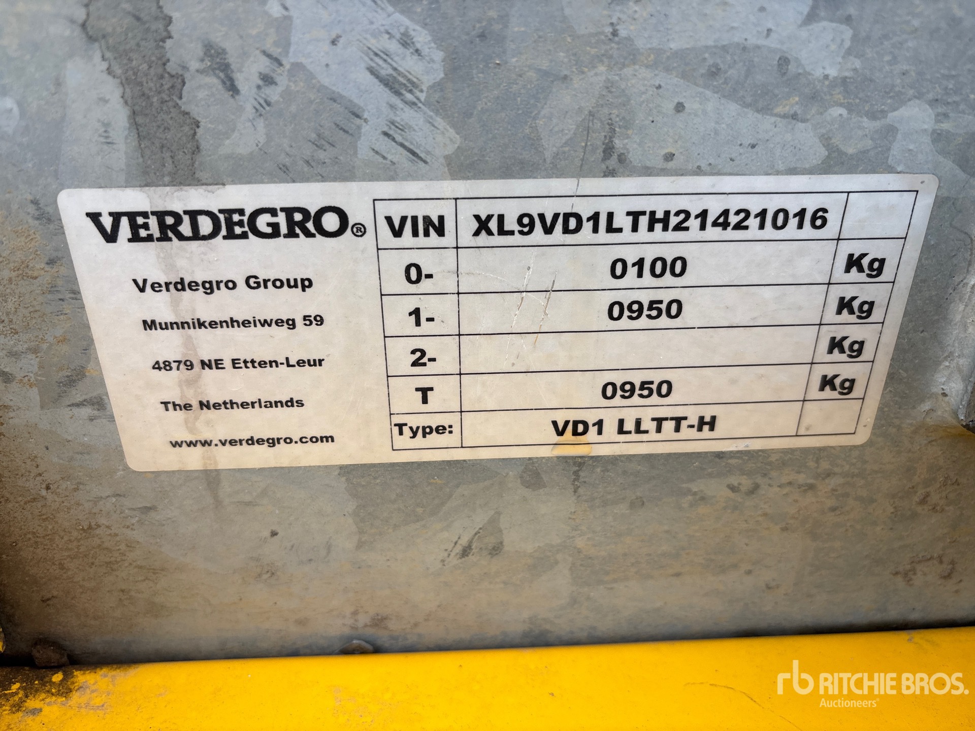 General Appearance with N.º de serie/VIN