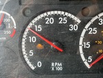 Cab with Luces de advertencia del motor