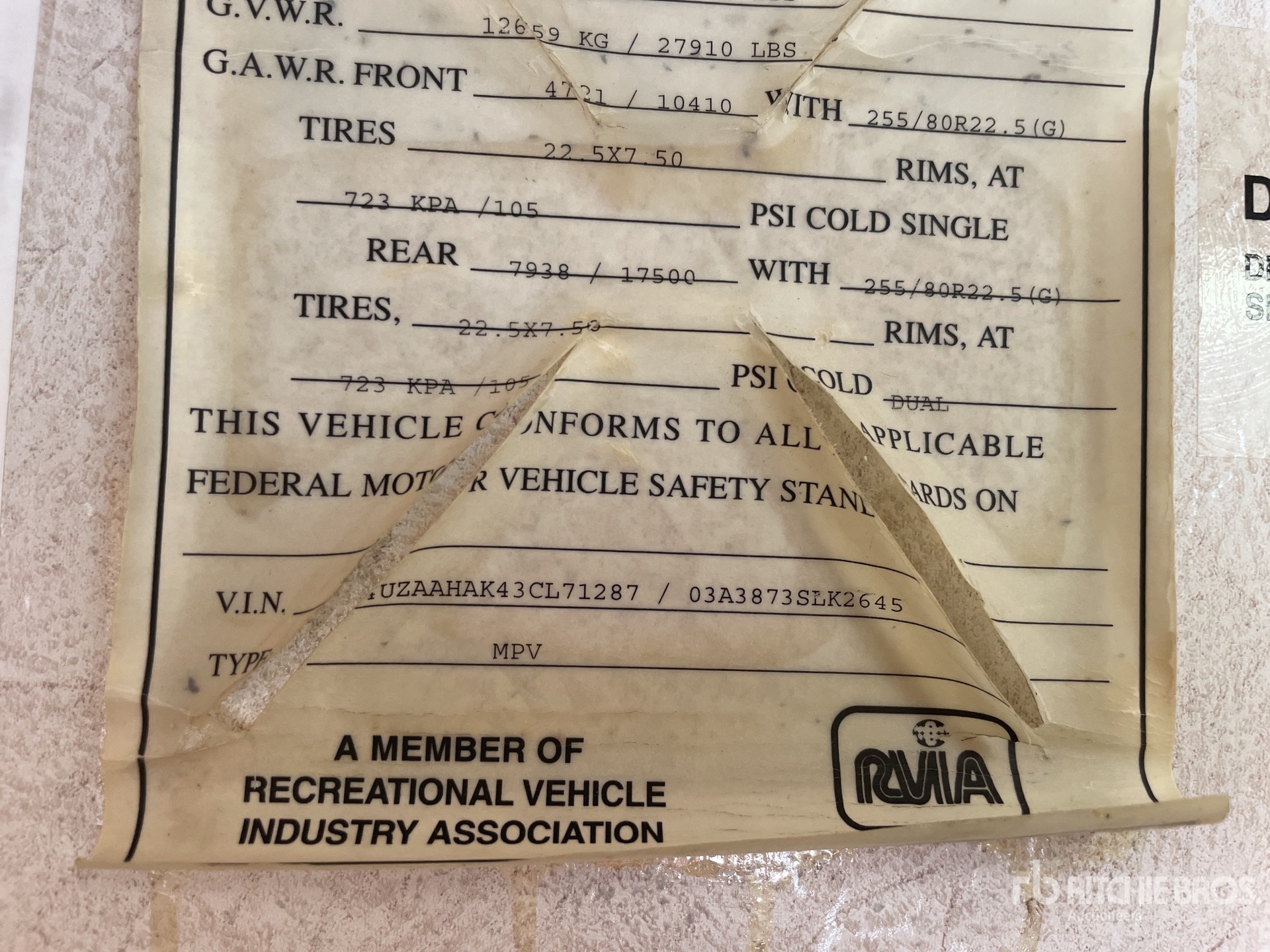 Aspect général with Numéro de série/Numéro d'identification du véhicule automobile