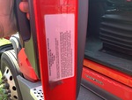 MN355956 - 2021 International LT625: Emission Label