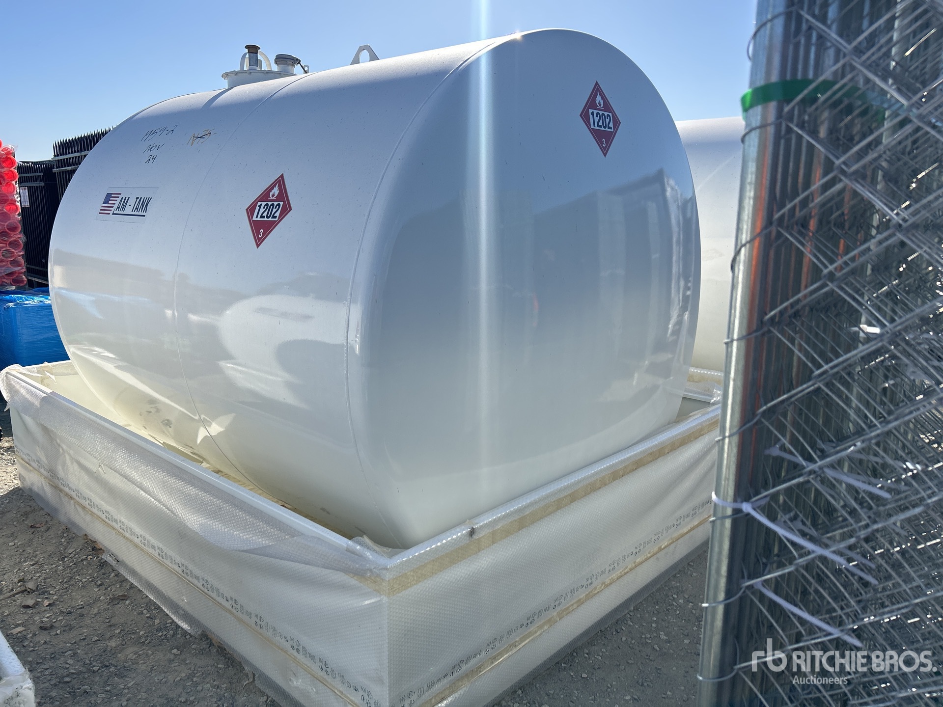 2024 AMTank 2376 gal Skid Mounted Steel Diesel Fuel Tank (Unused