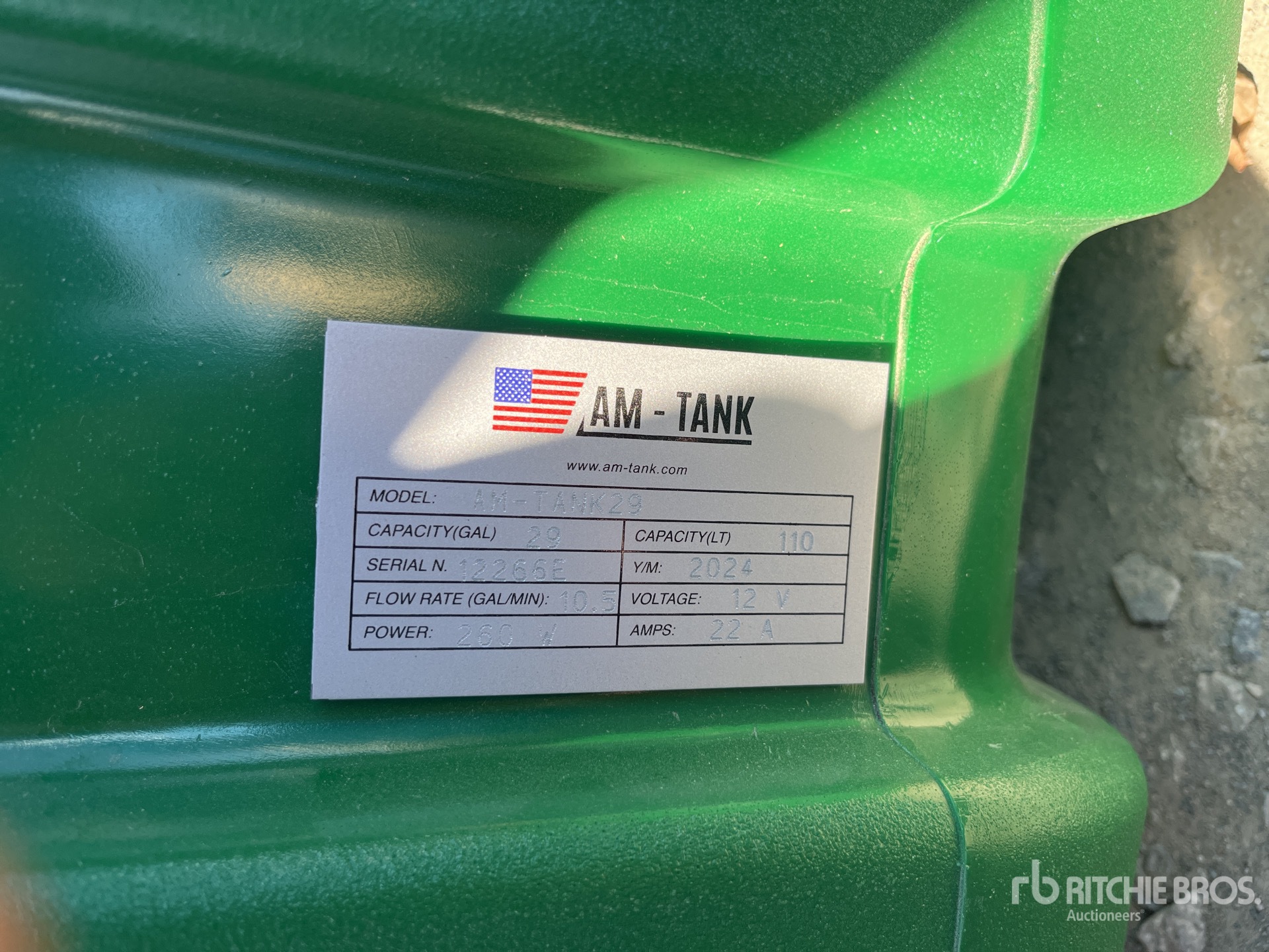 2024 AMTank 29 29 gal Portable Poly Diesel Fuel Tank Ritchie Bros