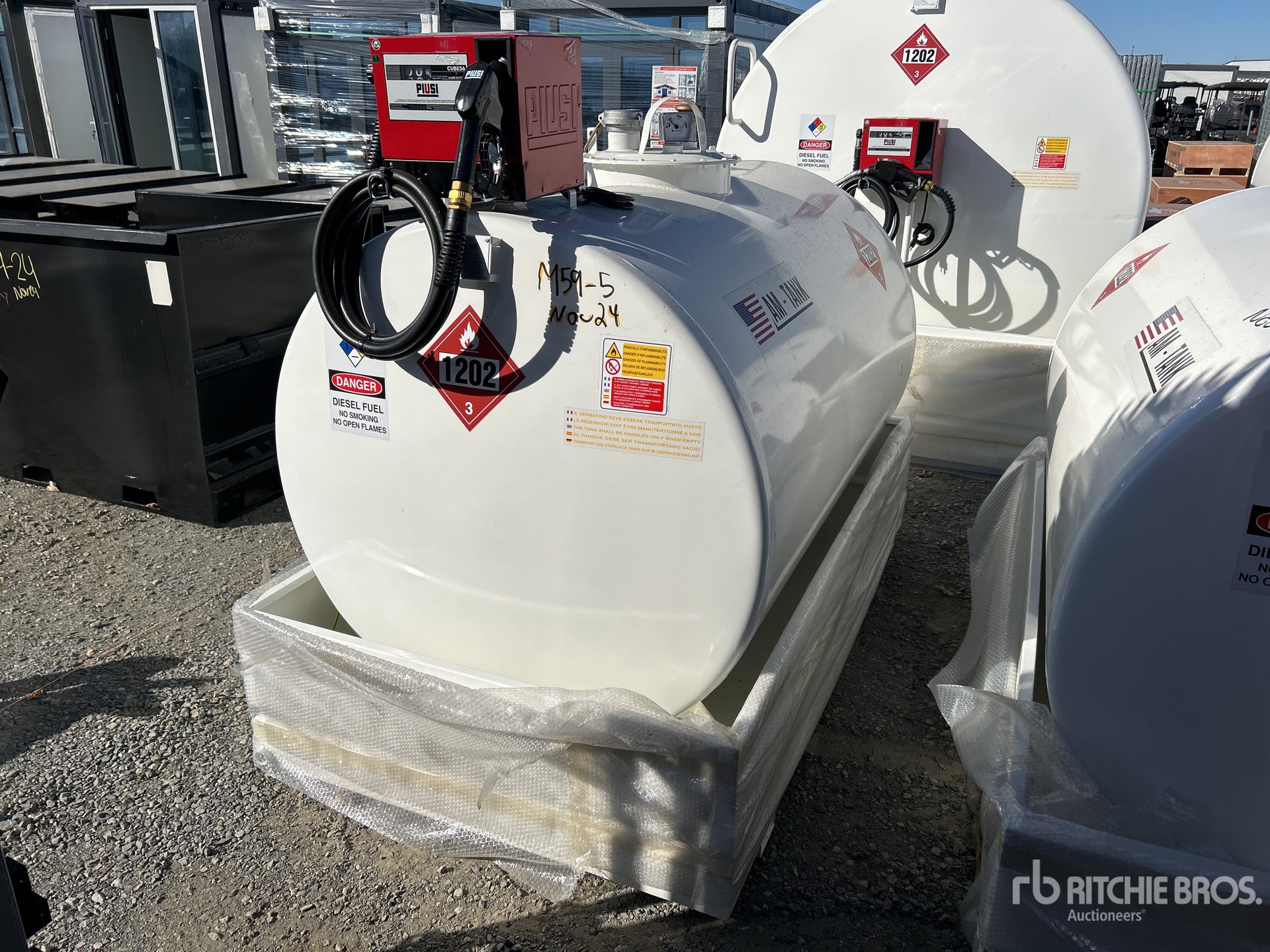 2024 AMTank 655 gal Skid Mounted Steel Diesel Fuel Tank (Unused