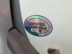 MN294555 - 2021 International LT625: Clean Idle Sticker
