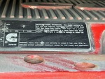 MN274109 - 2021 International LT625: Emission Label