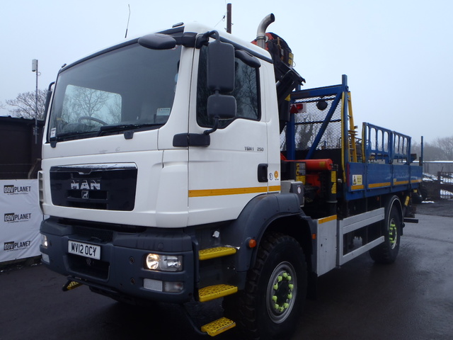 MAN TG-M 18.250 4X4 Drop Side C/W Palfinger Crane MAN TG-M 18.250 4X4 Drop Side C/W Palfinger Crane