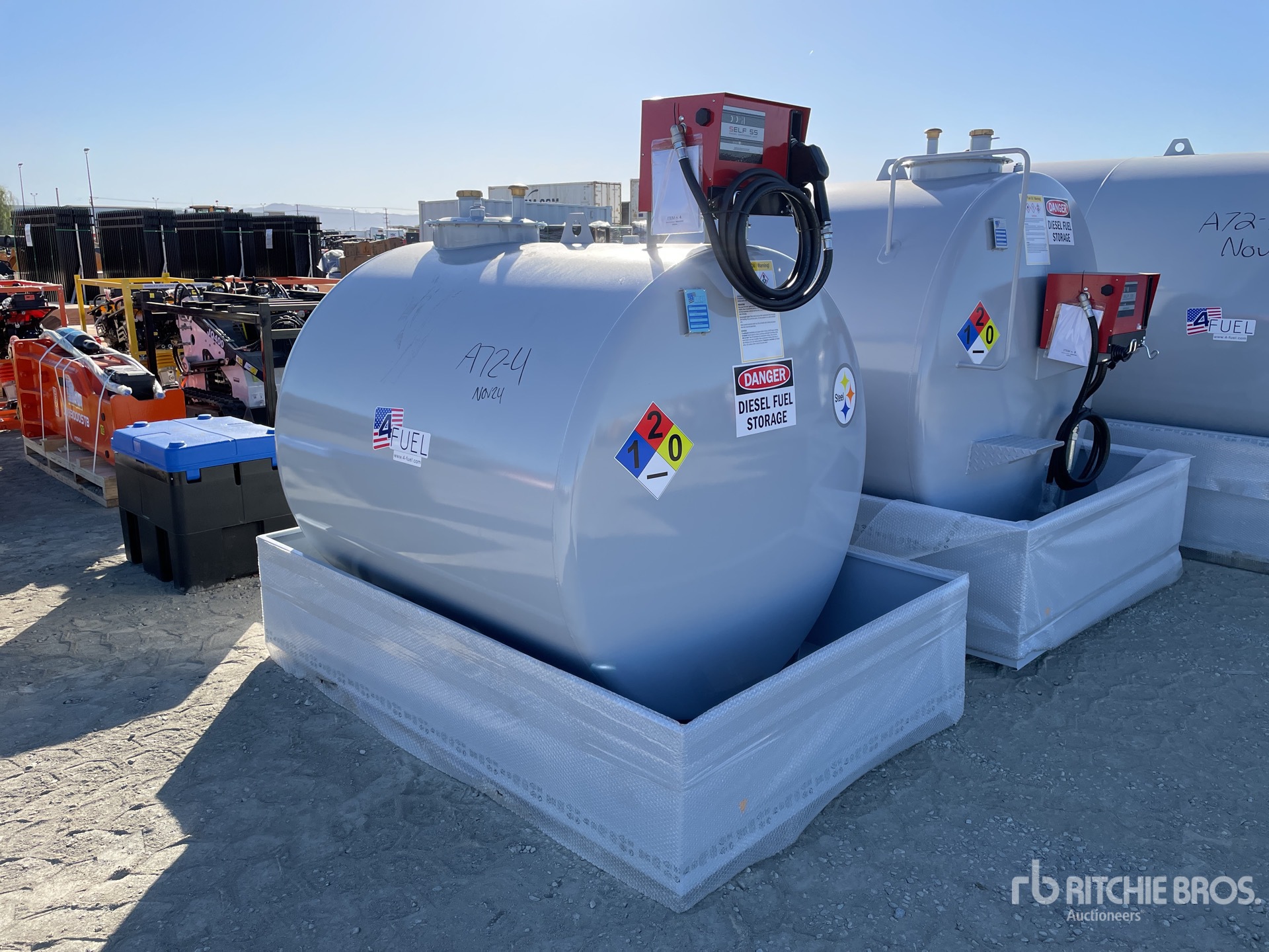 2024 4F838 Gal Skid Mounted Poly Diesel Tank (Unused