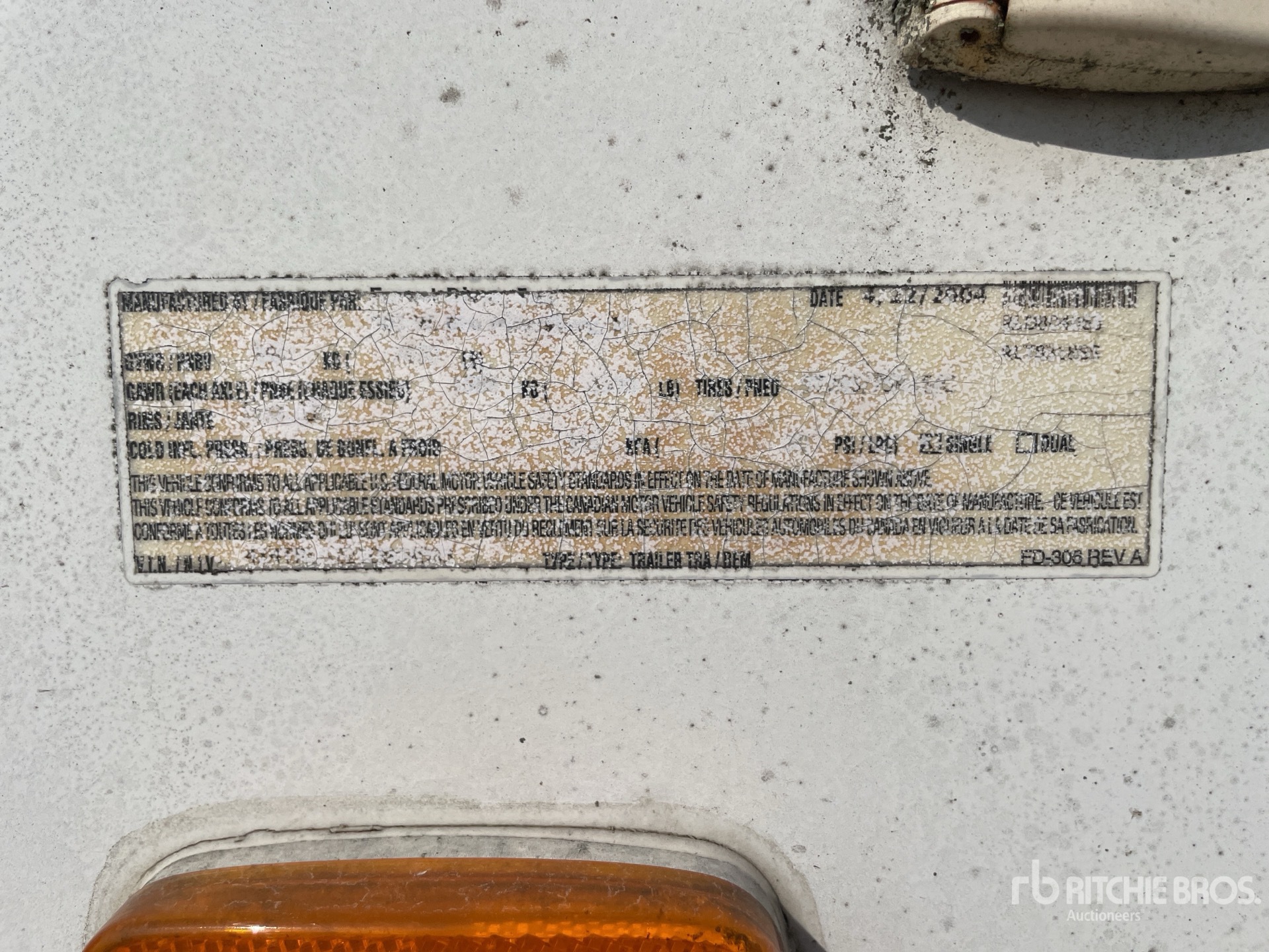 General Appearance with Numéro de série/Numéro d'identification du véhicule automobile