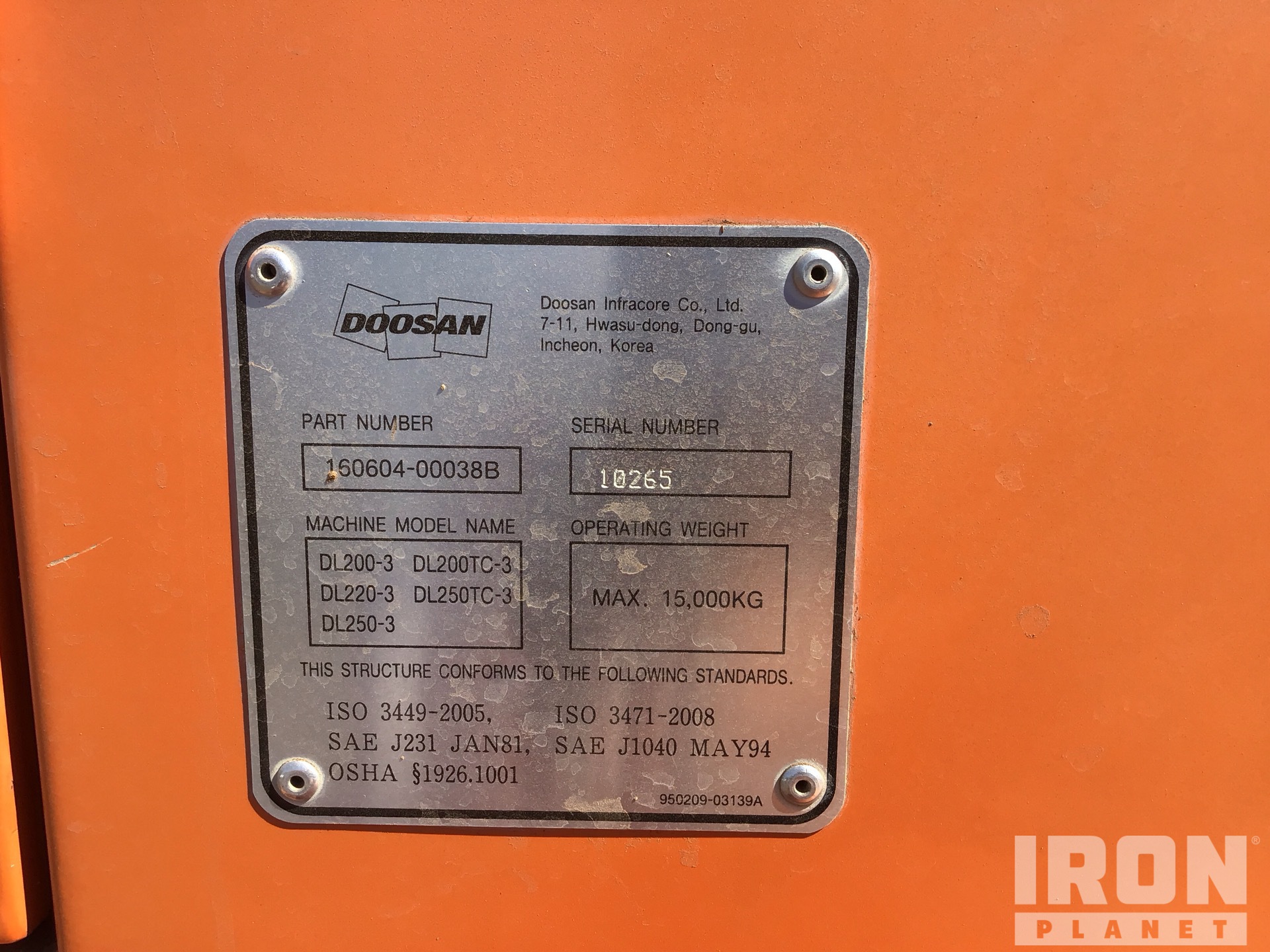 2014 Doosan DL250-3