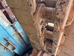 Undercarriage with Zużycie łącza gąsienicy