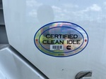 MN314610 - 2021 International LT625: Clean Idle Sticker