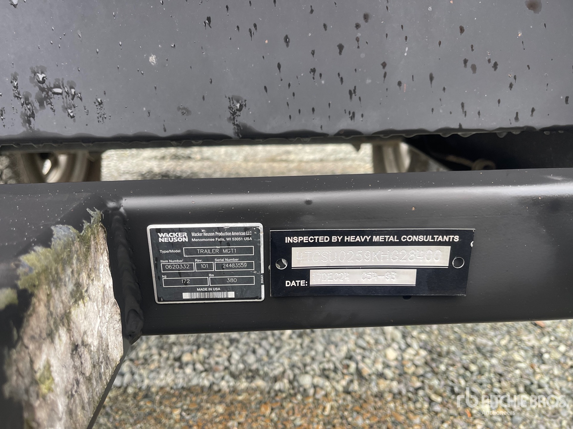 General Appearance with N.º de serie/VIN