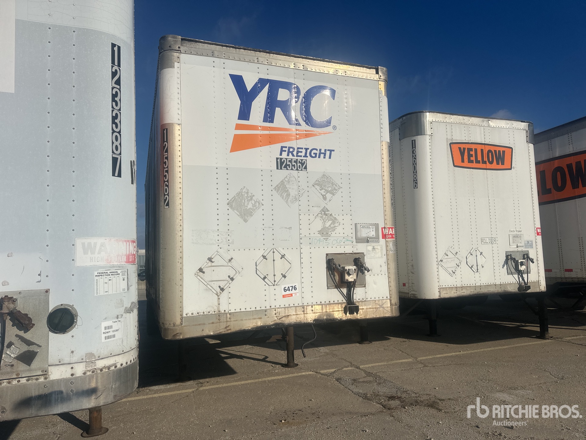 1/64 DCP Rosso 28' Wabash A Secco Van Cucciolo Rimorchio Con - Foto 14