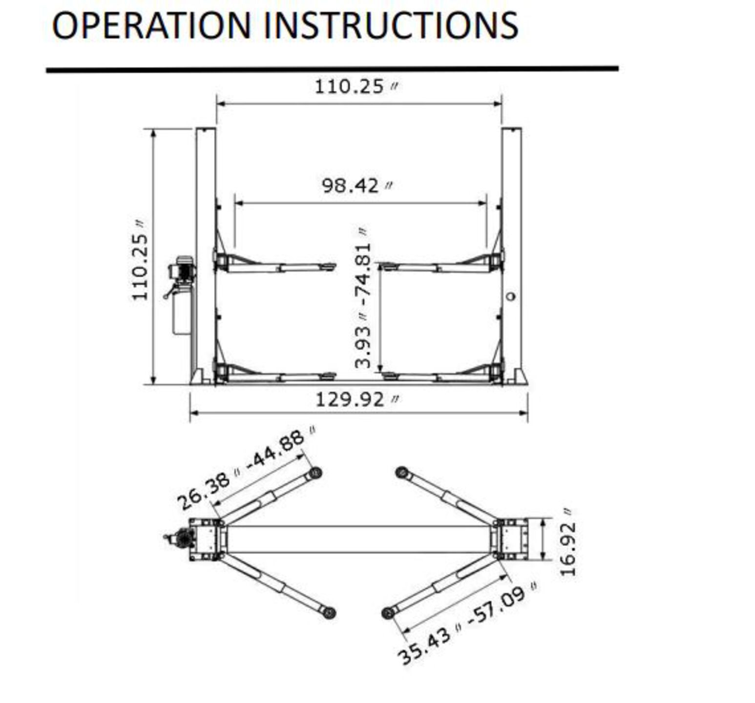 2024 AGT ATKB1000 10000 lb TwoPost Car Lift (Unused) Ritchie Bros