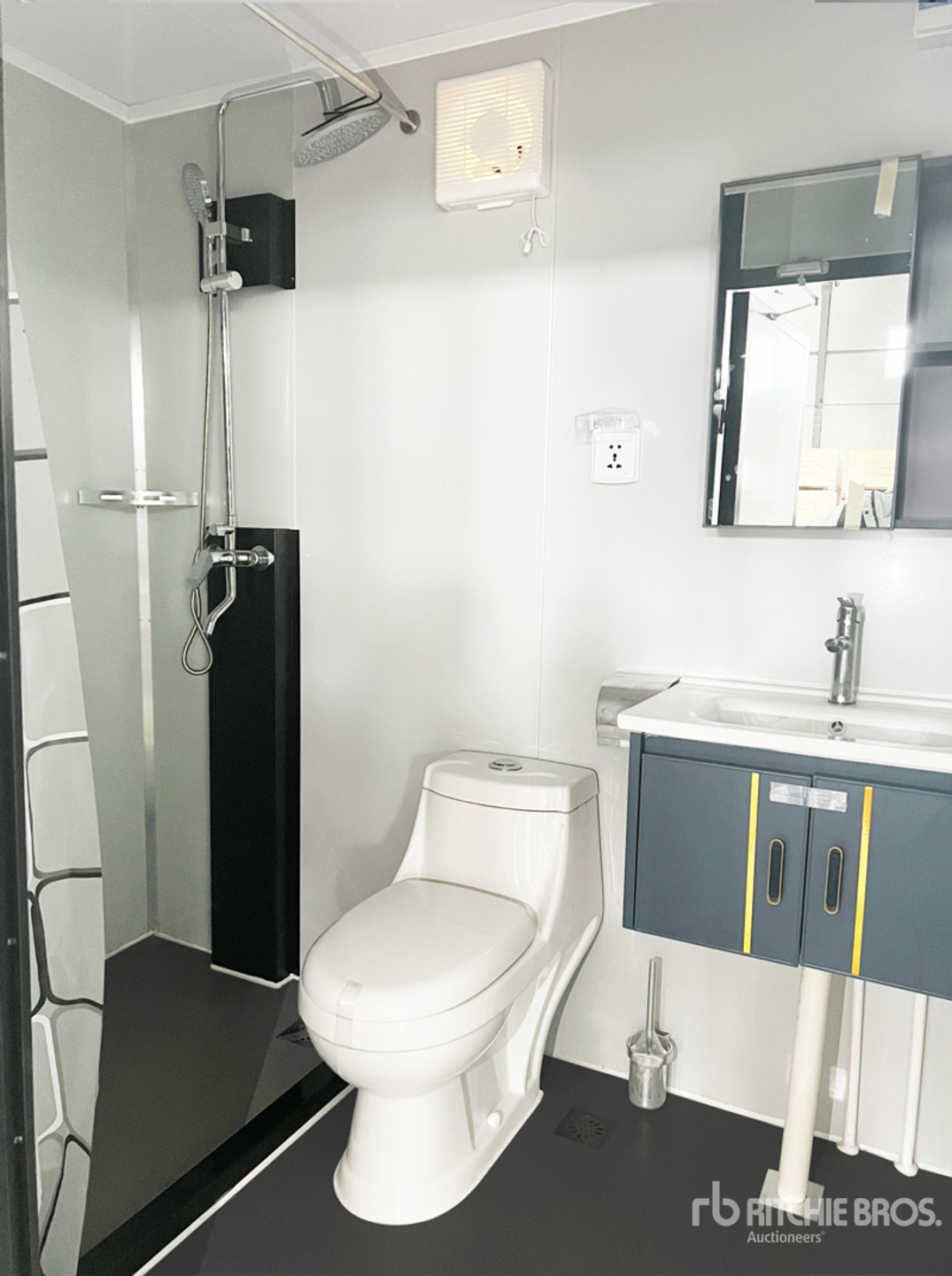 2024 KJ K2215 7 ft 4 in x 5 ft 1 Person Skid-Mounted Portable Toilet ...