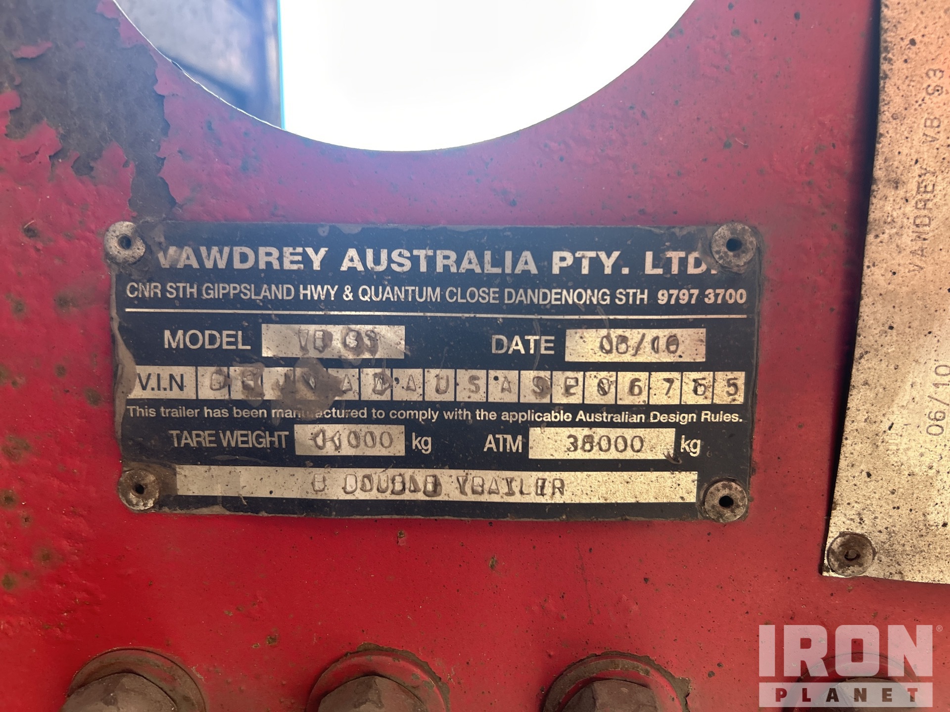 General Appearance with Numero seriale/numero d’identificazione del veicolo (VIN)