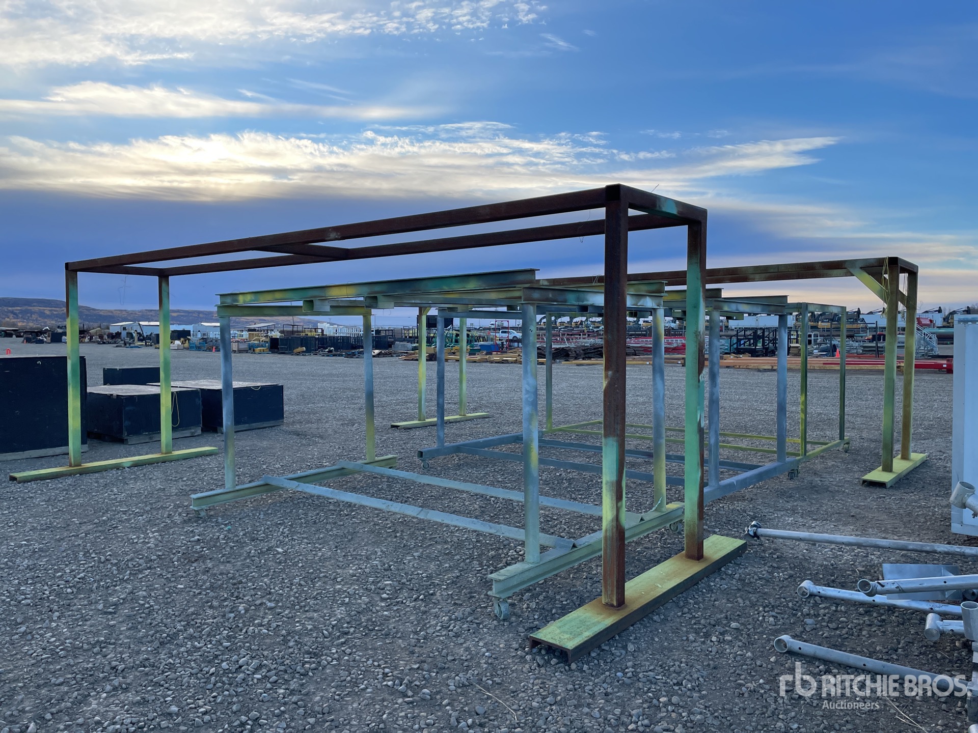 Quantity of (5) Steel Paint Drying Hanging Racks Ritchie Bros