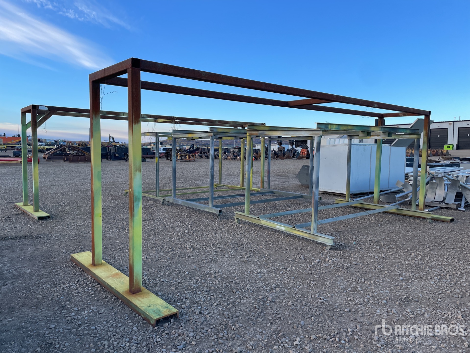 Quantity of (5) Steel Paint Drying Hanging Racks Ritchie Bros