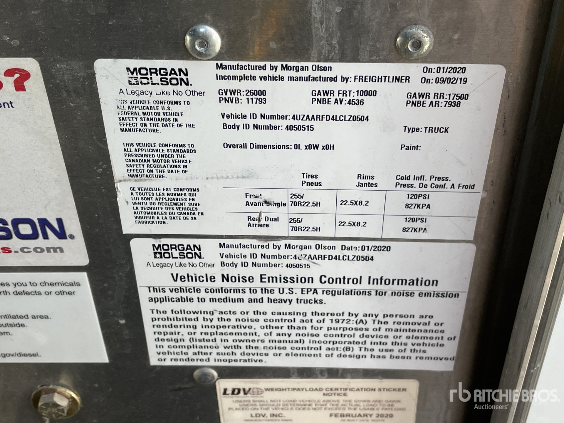 General Appearance with Seriennummer / FIN