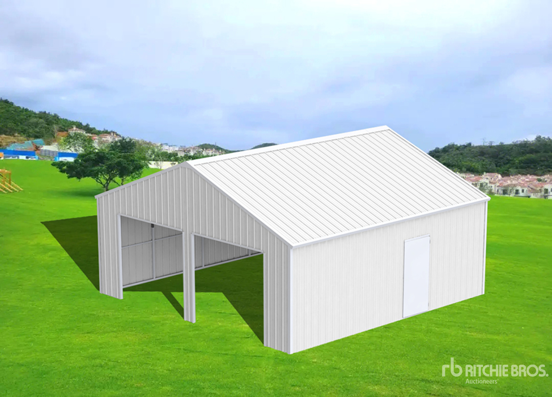 2024 KJ K3325 33 ft x 25 ft Metal Garage (Unused) | Ritchie Bros