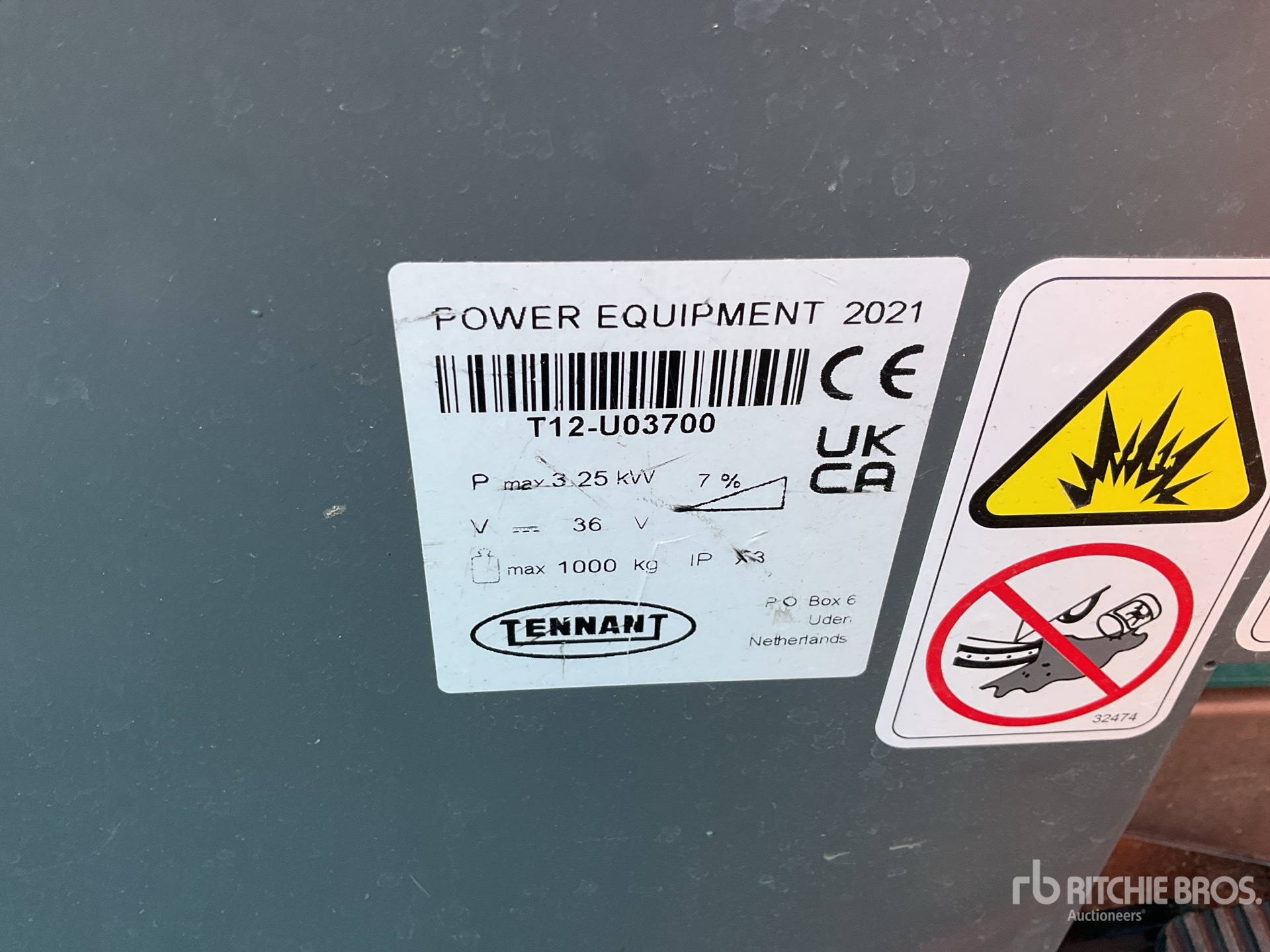 General Appearance with N.º de serie/VIN