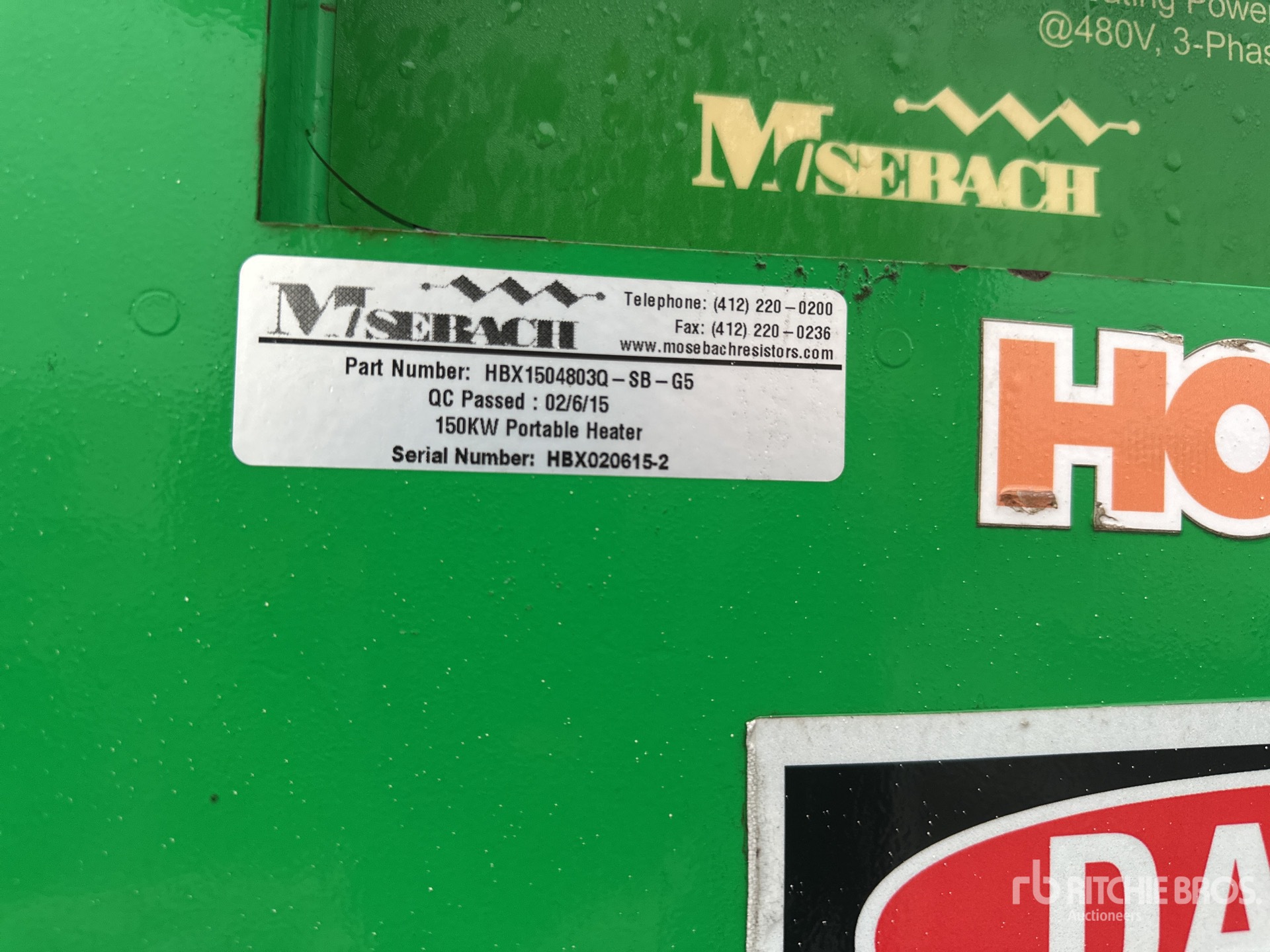 General Appearance with Unit Serial Number