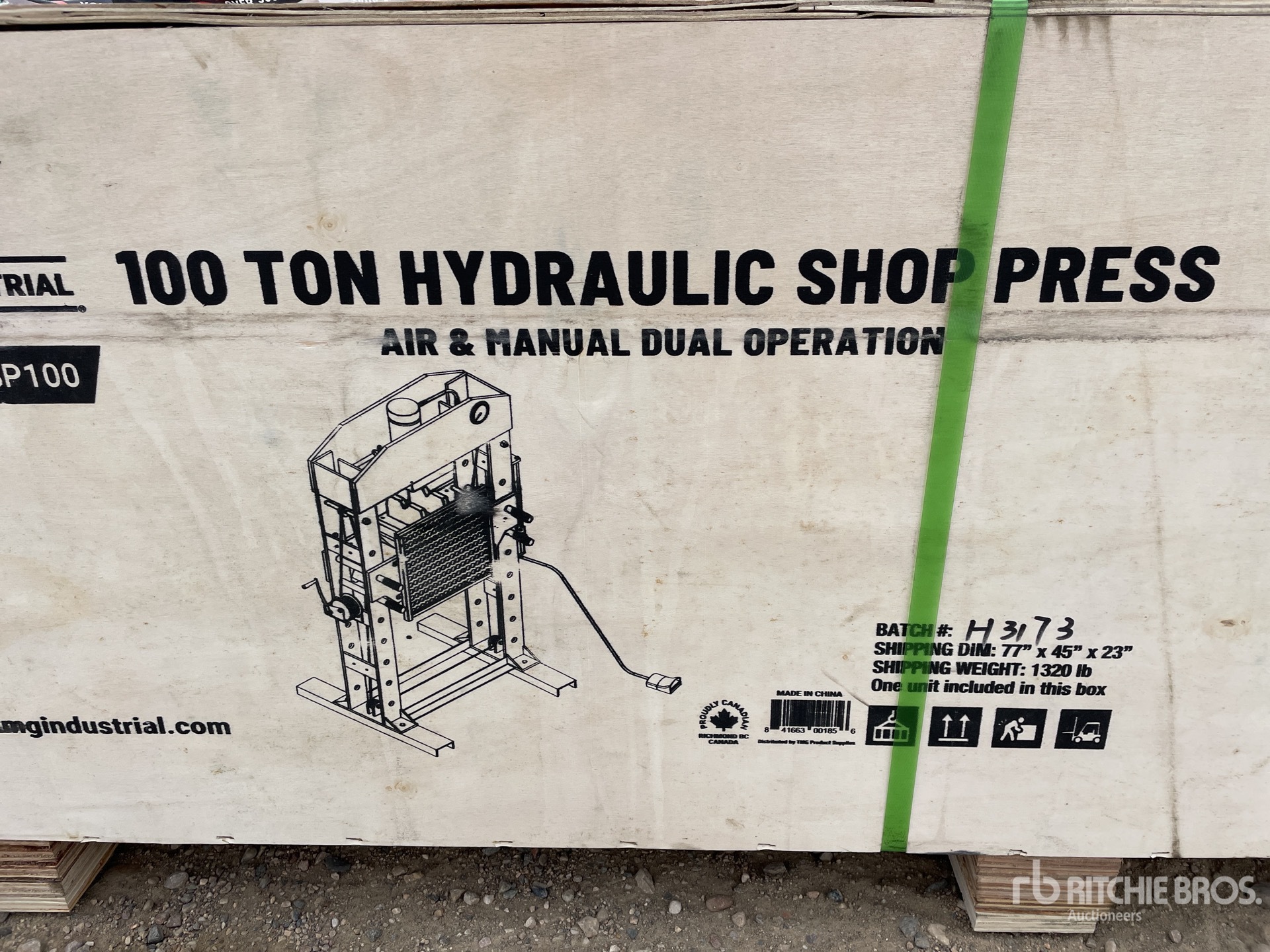 Tmg Sp Layout TMG SP100 100 ton Prasa warsztatowa (Unused) | Ritchie Bros. Auctioneers