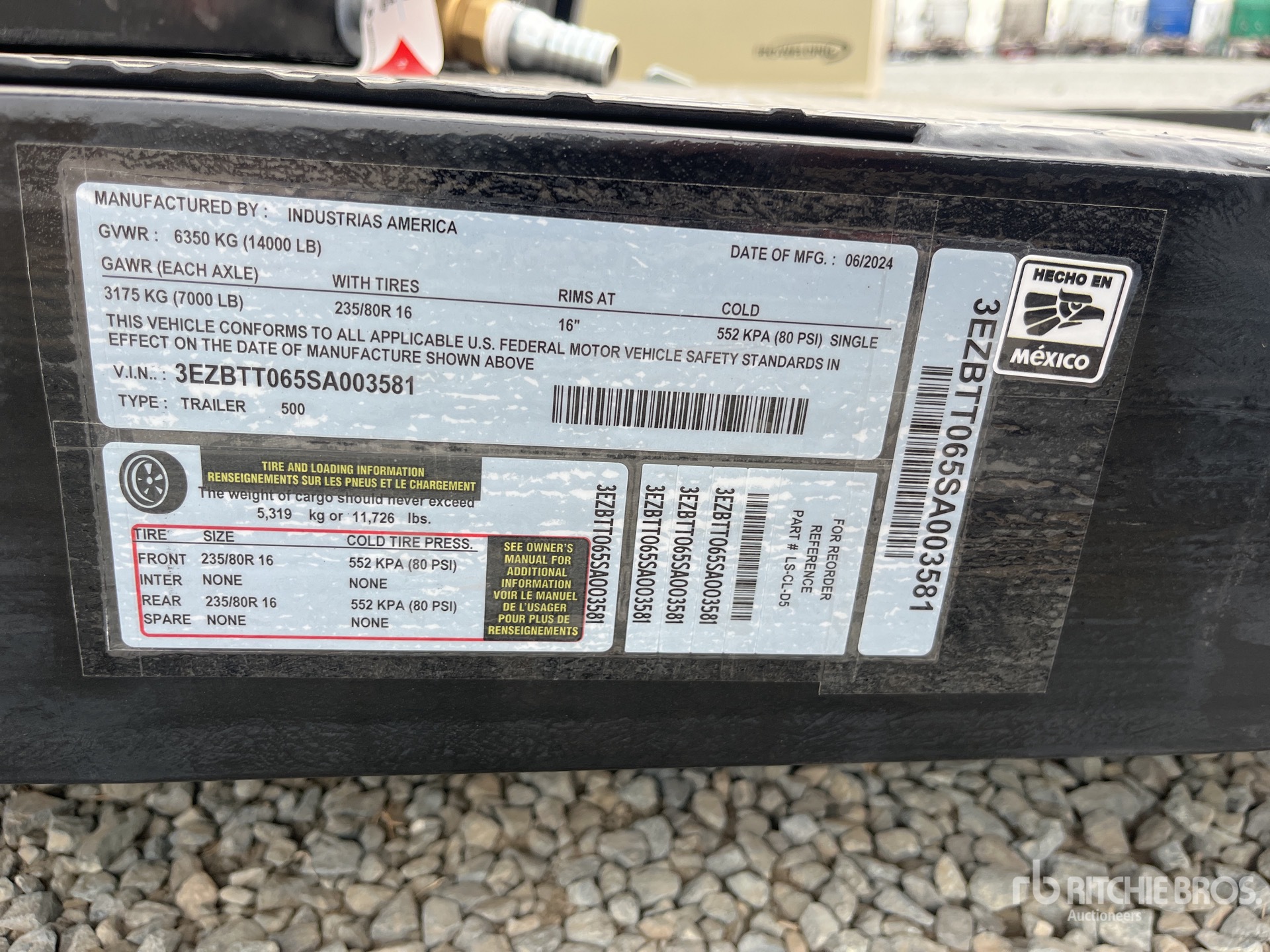 2025 Industrias America 500 500 gal Trailer Mounted Steel Diesel Fuel