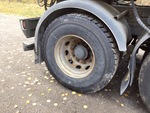 Underbody with Right Rear Drive Tires
