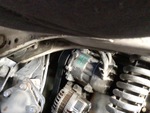 Engine with A/C Compressor