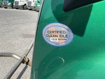 LL285903 - 2020 International LT625: Clean Idle Sticker
