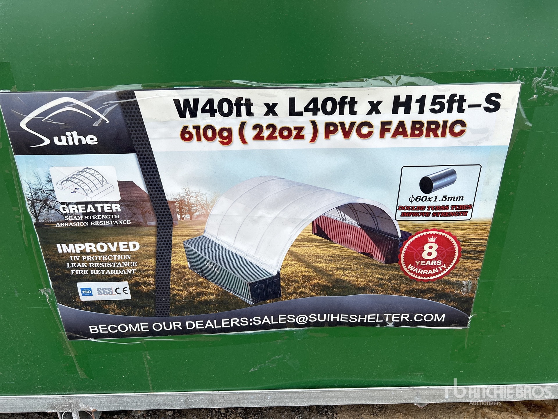 Suihe 40 ft x 40 ft x 15 ft Container Shelter Struttura mobile (Unused ...
