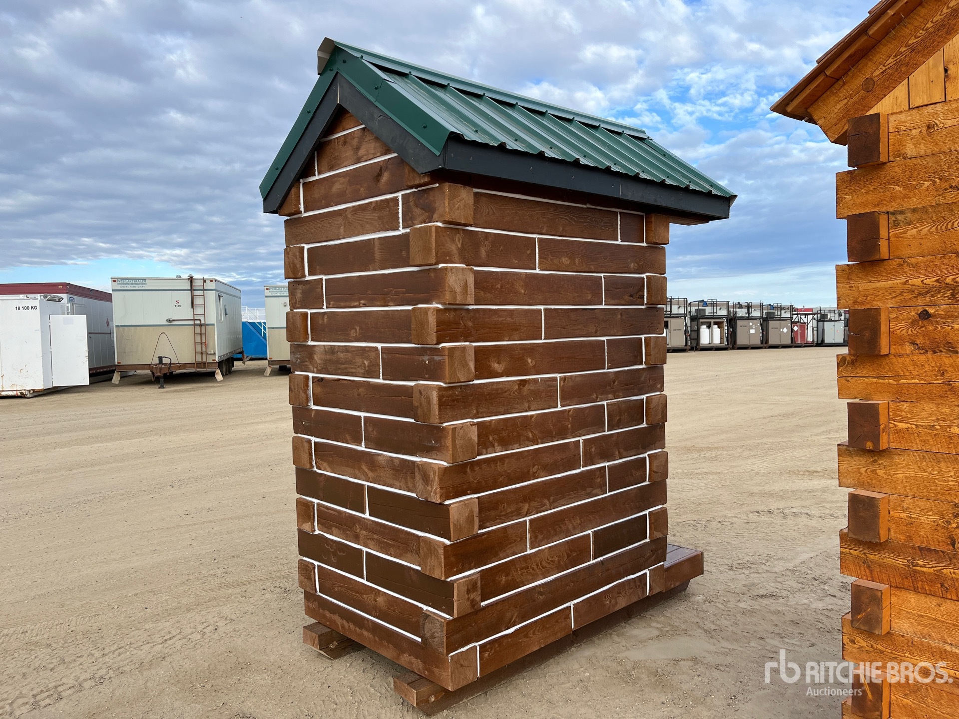7 ft x 4 ft SkidMounted Log Outhouse (Unused) Ritchie Bros. Auctioneers
