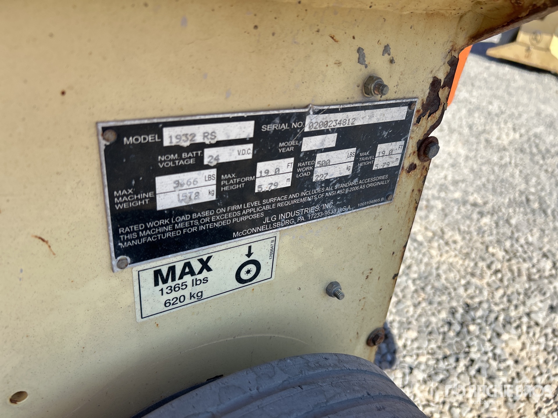 2014 JLG 1932RS Electric Scissor Lift Ritchie Bros. Auctioneers